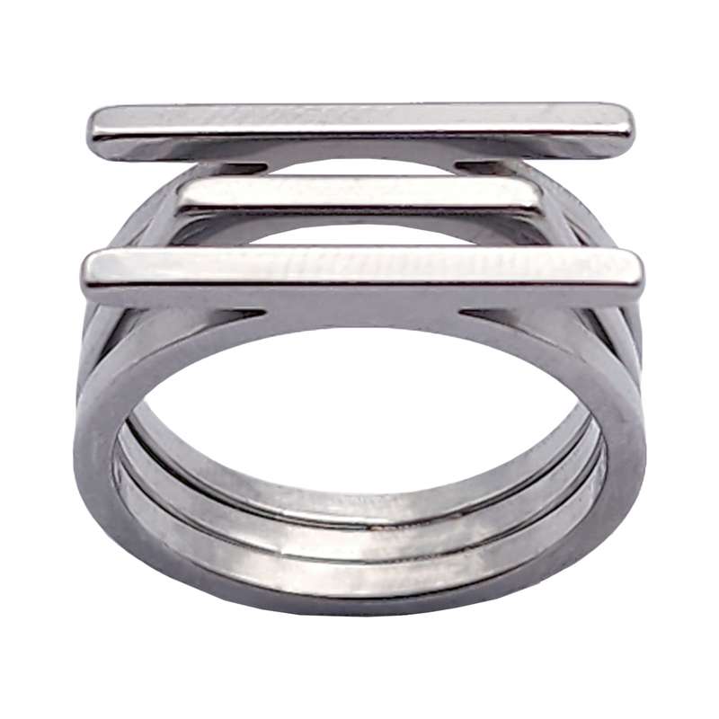 انگشتر زنانه مدل سه خط كد RNG26SV انگشتر زنانه مدل سه خط كد RNG26SV