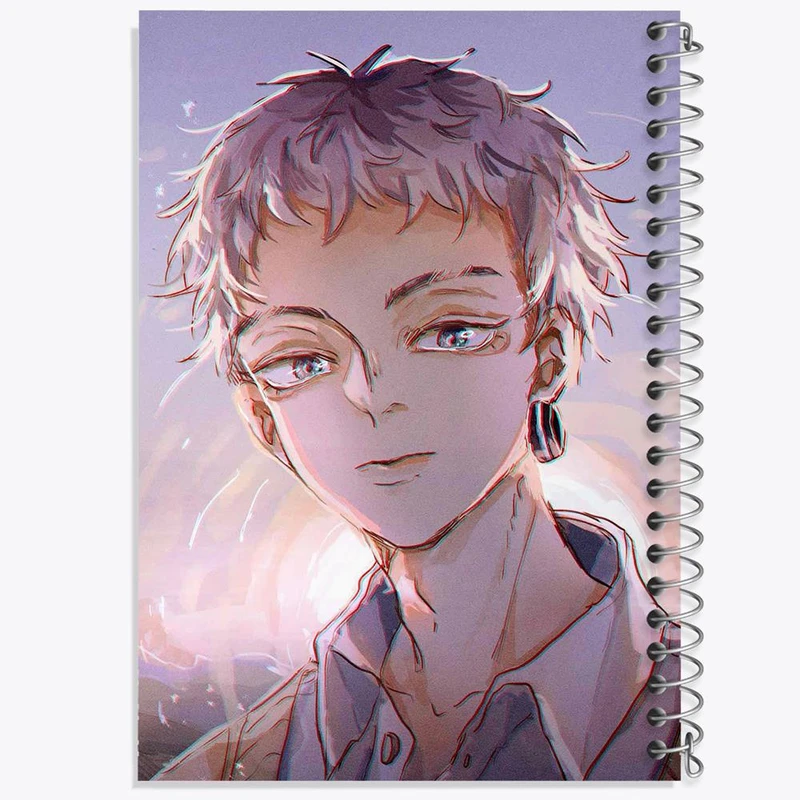 دفتر ژورنال نویسی 50 برگ خندالو مدل نقطه ای طرح تاکاشی میتسویا انیمه توکیو ریونجرز کد 11144