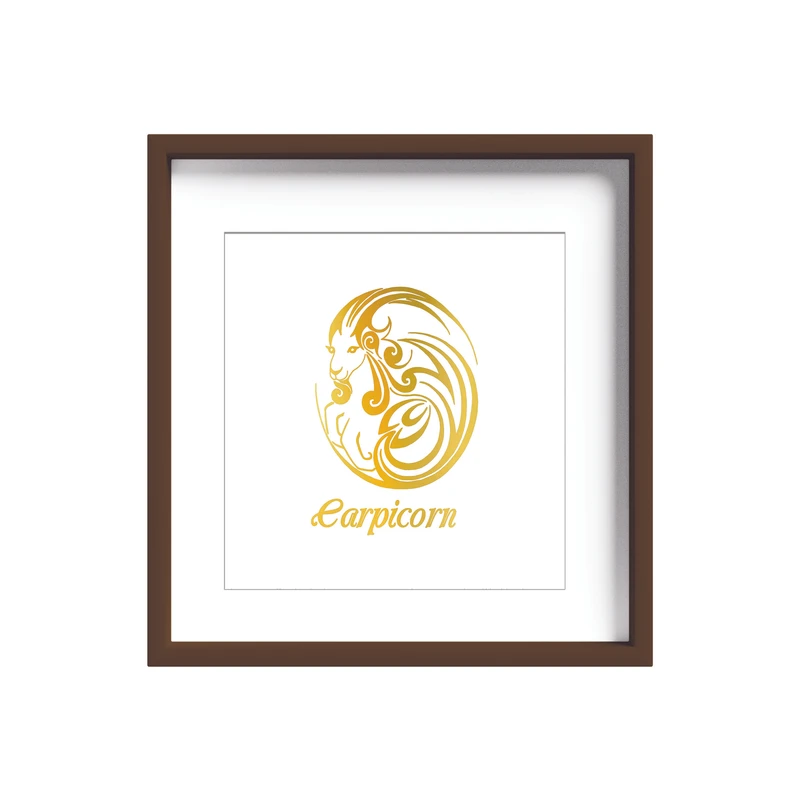 تابلو طلاکوب زرکات طرح ماه تولد دی مدل Capricorn