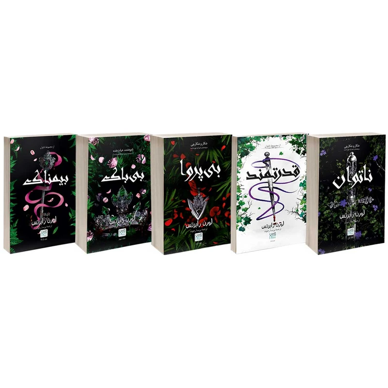 عکس شماره 2 : کتاب ناتوان، قدرتمند، بی پروا، بی باک و بیمناک اثر لورن رابرتس نشر آذرگون 5 جلدی