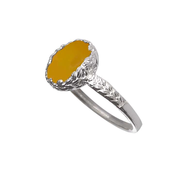 انگشتر نقره زنانه نقره جات لطفی مدل عقیق کد ANZS04E010