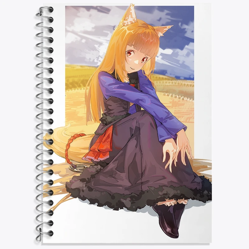 دفتر لغت 50 برگ خندالو طرح هولو انیمه ادویه و گرگ کد 36132