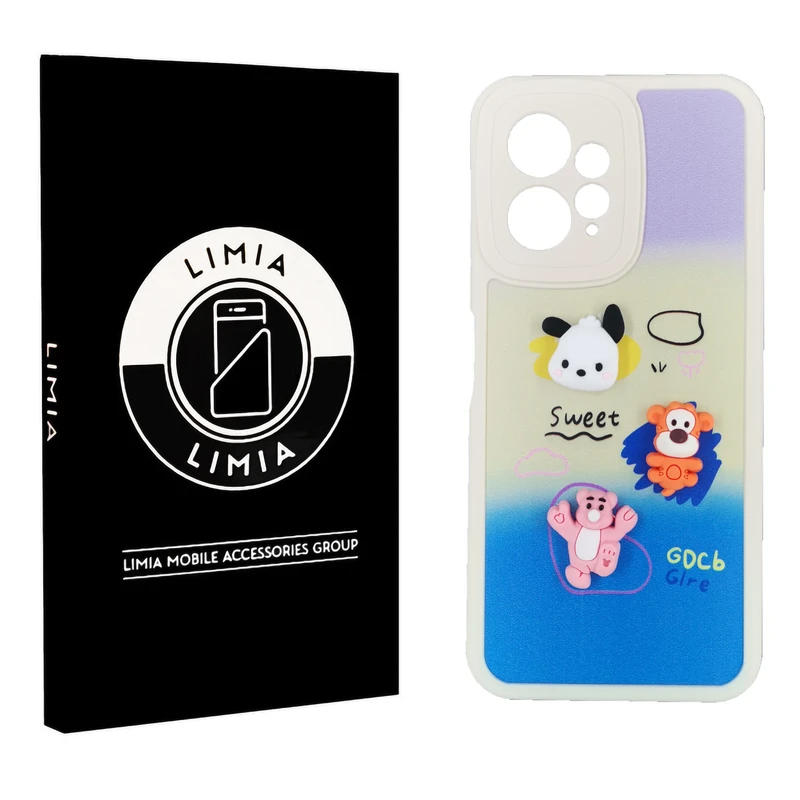 کاور لیمیا مدل فانتزی لنزدار ژله ای طرح عروسکی برجسته مناسب برای گوشی موبایل شیائومی Redmi Note 12 4G