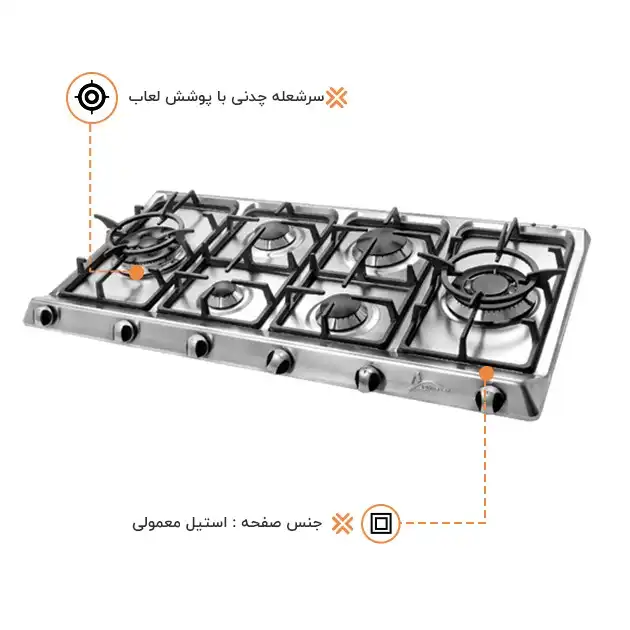 اجاق گاز صفحه ای اخوان مدل V2