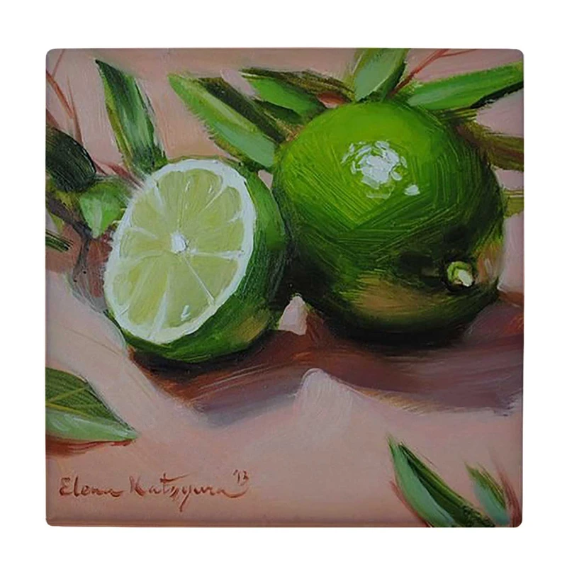  زیر لیوانی  طرح نقاشی لیموترش کد    6078873_5034