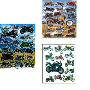 استیکر کودک مدل موتور کد NGHA 089مجموعه  3 عددی