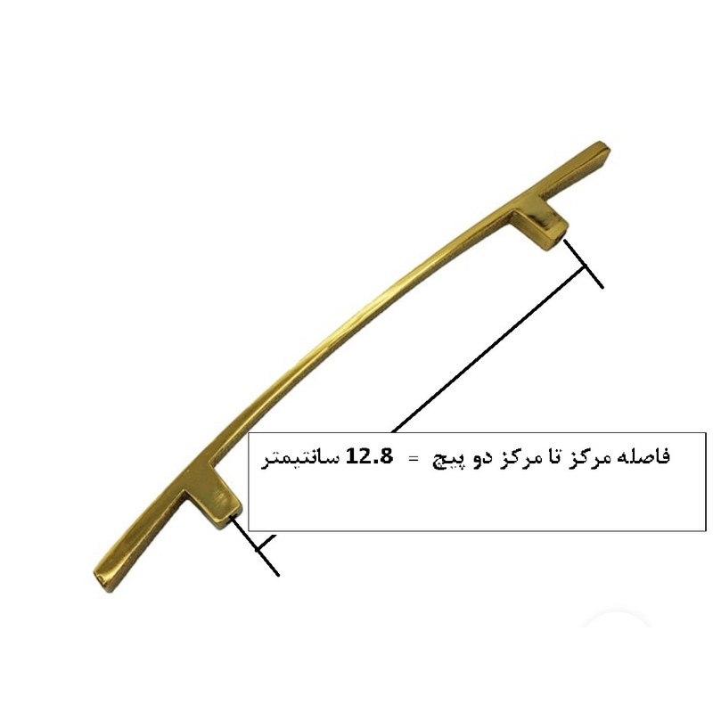 دستگیره کابینت و کمد مدل H128 بسته 5 عددی دستگیره کابینت و کمد مدل H128 بسته 5 عددی