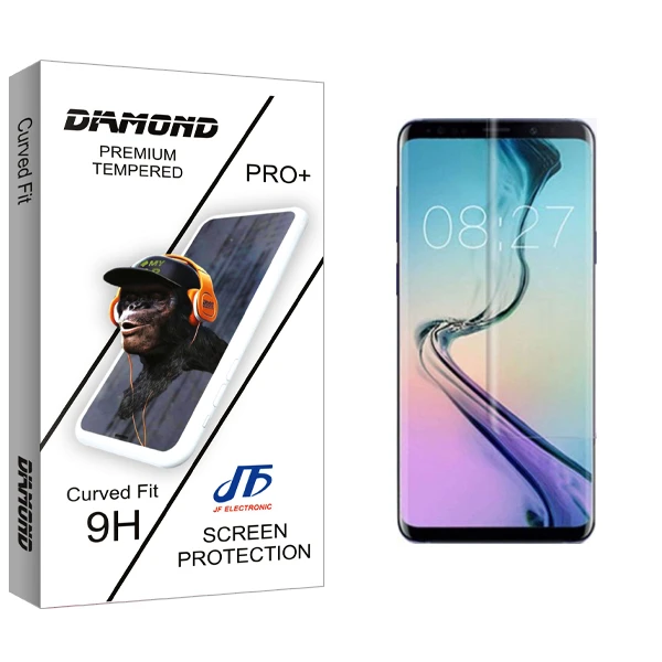 محافظ صفحه نمایش شیشه ای جی اف مدل Diamond Glass UV مناسب برای گوشی موبایل سامسونگ Galaxy S22 ULTRA