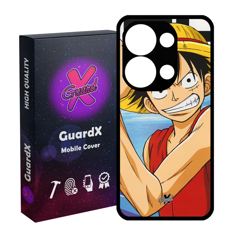 کاور گارد ایکس طرح Luffy Anime مناسب برای گوشی موبایل شیائومی Redmi Note 13 Pro 4G / Poco M6 Pro 4G
