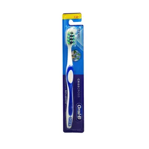 مسواک اورال-بی مدل CRISS CROSS ANTI GERMS با برس متوسط