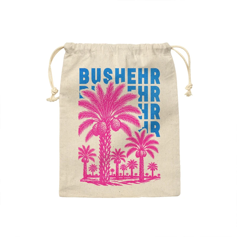 کیسه نان و سبزی ترمه طراحان ایده مدل نماد نخلستان بوشهر کد map0010 - M سایز 23x33 سانتی متر