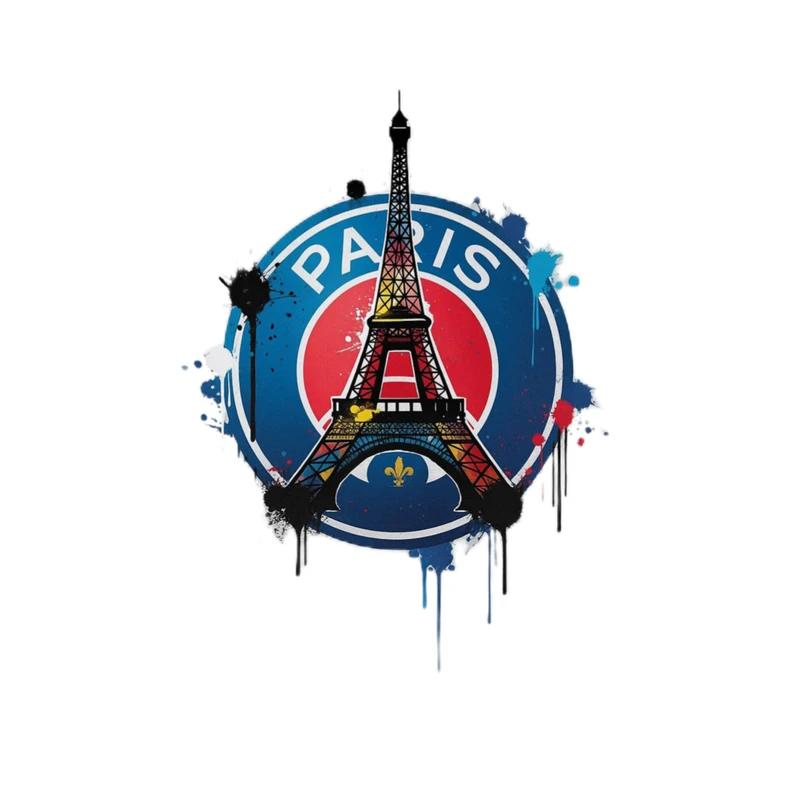 استیکر پارچه و لباس پاد آفرین مدل فوتبالی پاریس سنت ژرمن PSG کد 4117