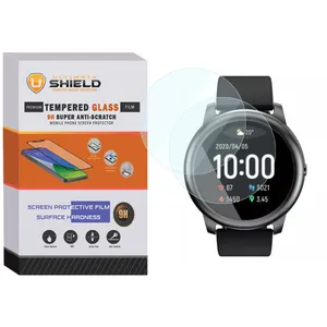 محافظ صفحه نمایش شیشه ای آلتیمیت شیلد مدل SH-UL مناسب برای ساعت هوشمند هایلو LS05 بسته دو عددی