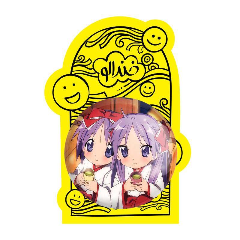 آینه جیبی خندالو مدل انیمه Lucky Star  کد 23589