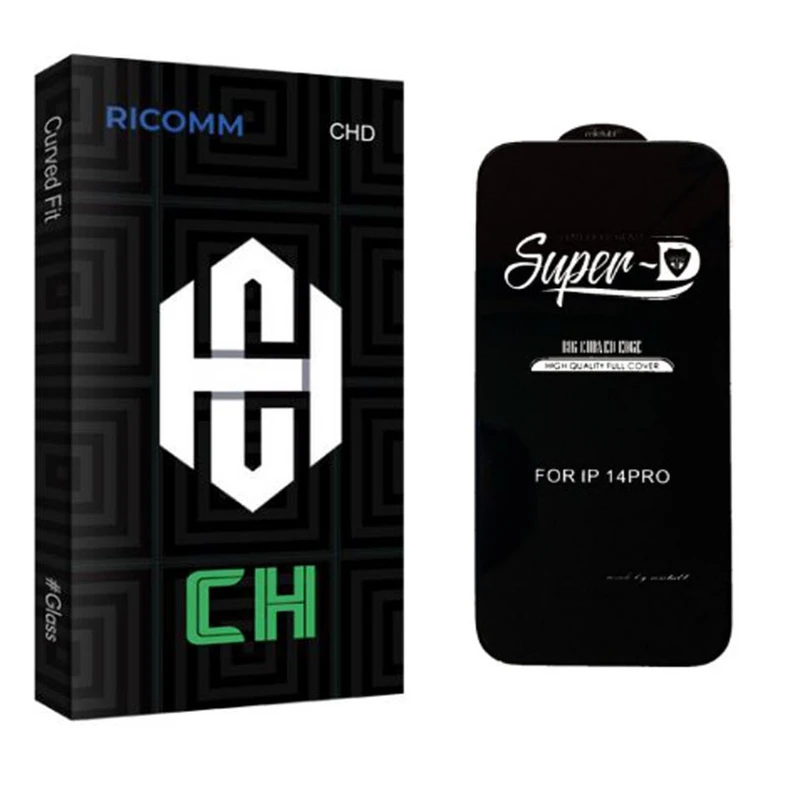  محافظ صفحه نمایش شیشه ای ریکام مدل CH Super-D مناسب برای گوشی موبایل اپل iPhone 14pro