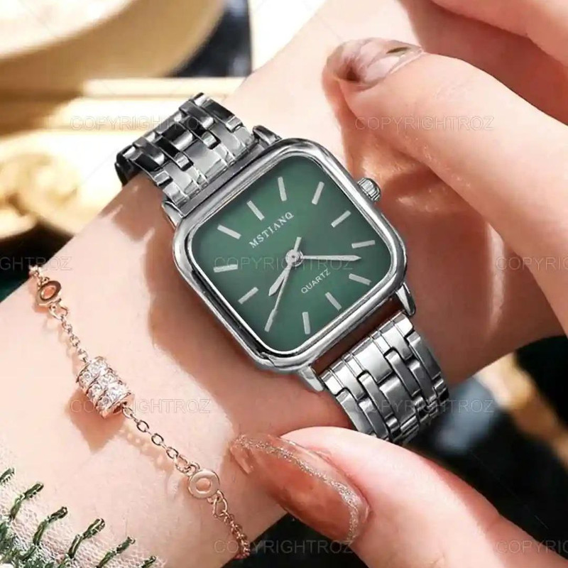 ساعت مچی عقربه ای زنانه مدل استیل_04