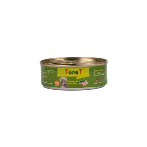 کنسرو غذای گربه تاپ پت مدل Chicken and Aioe vera وزن 80 گرم