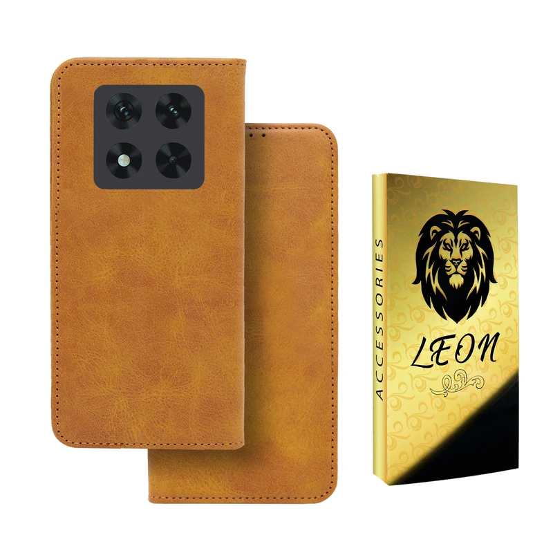 کیف کلاسوری لئون مدل Kelaser Yo مناسب برای گوشی موبایل شیائومی Redmi Note 14 Pro 5G