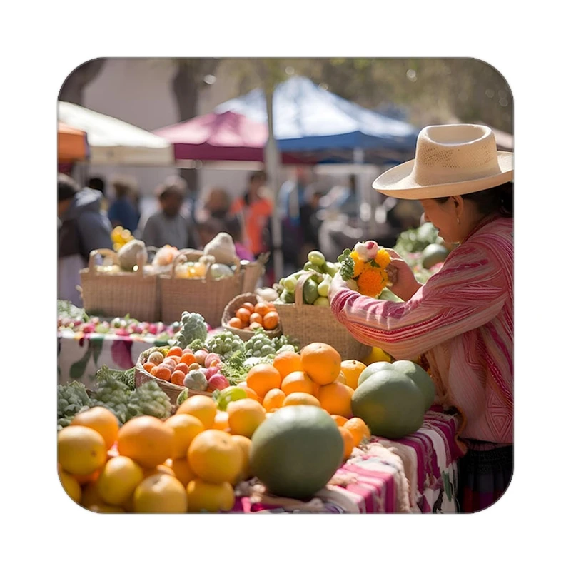 زیر لیوانی کاکتی طرح میوه مدل mp22581