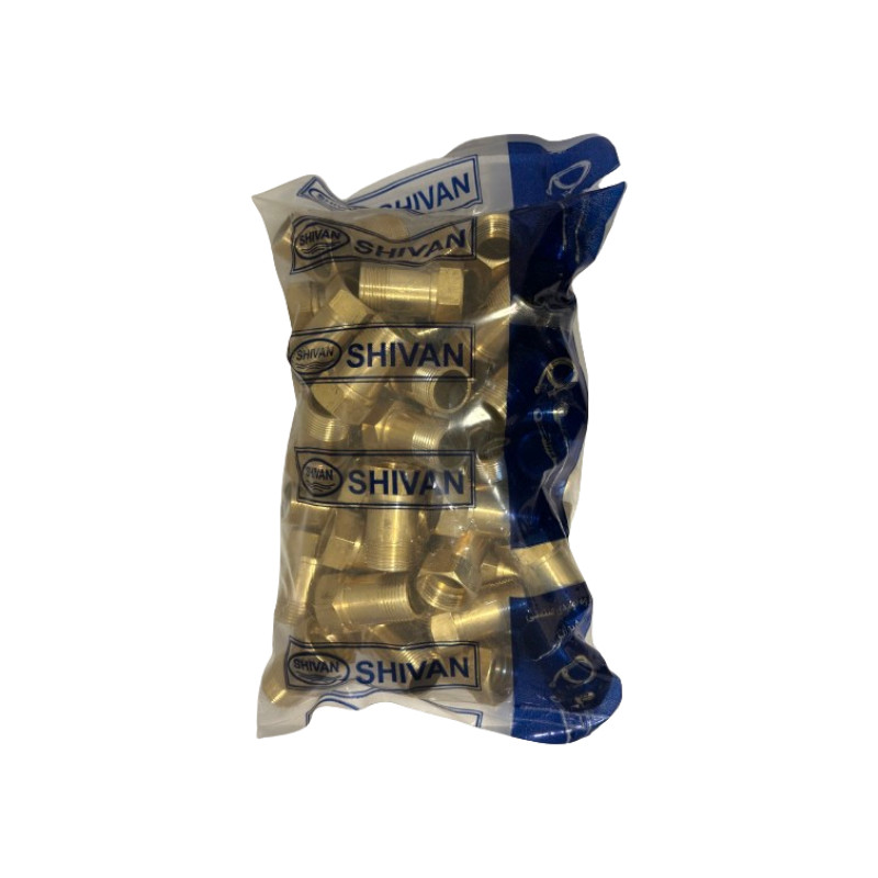 اتصال روپیچ توپیچ مدل 3/4 بلند کروم بسته 50 عددی