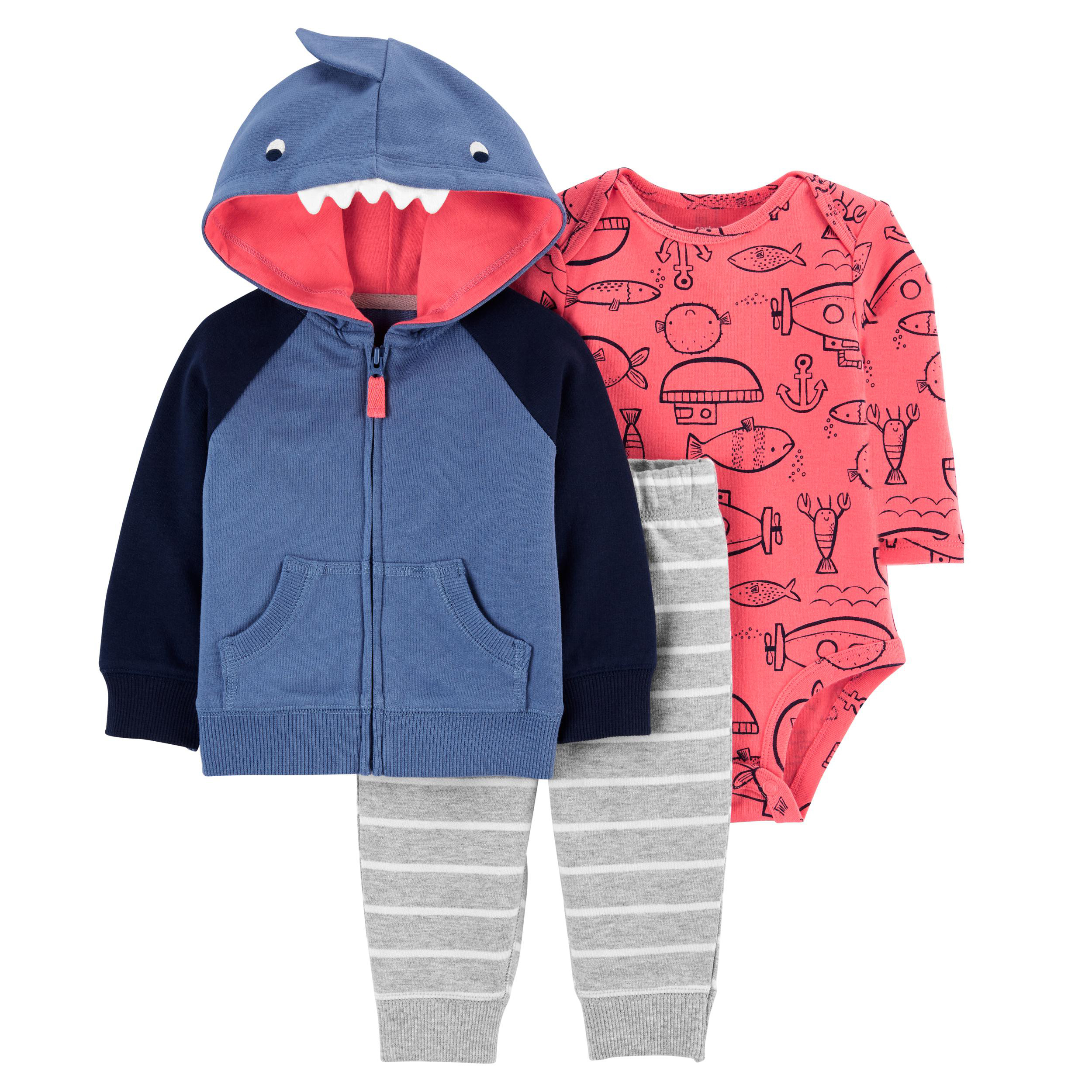 ست 3 تکه لباس نوزادی کارترز مدل 1547