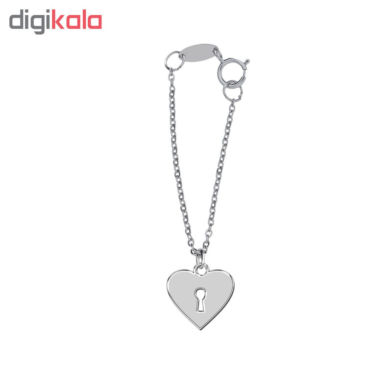 آویز ساعت نقره ترمه1 طرح قلب کد E350