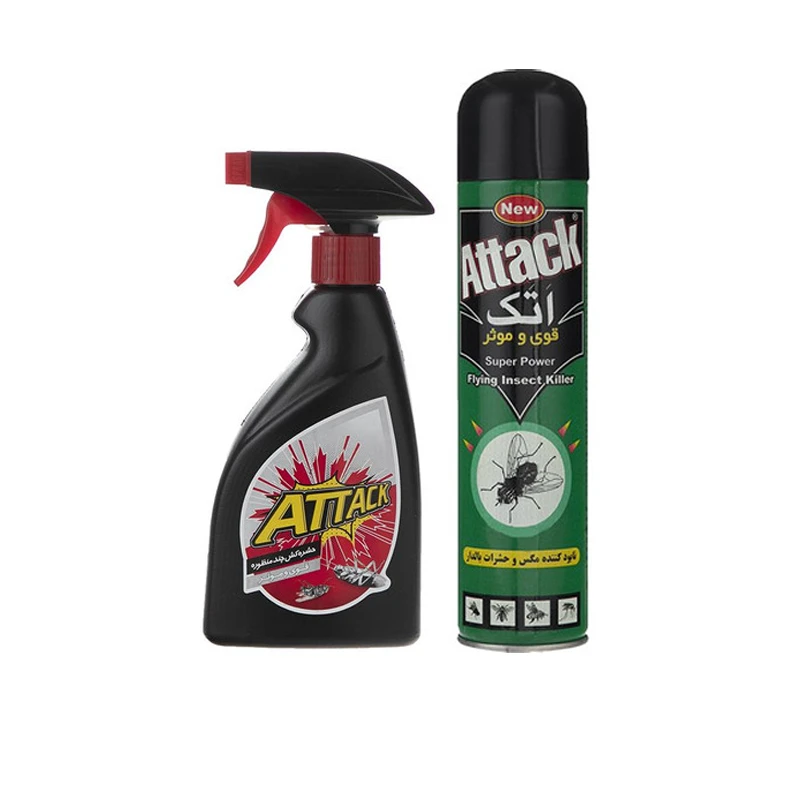 اسپری سوسک کش اتک مدل G-02 حجم 900 میلی لیتر مجموعه 2 عددی