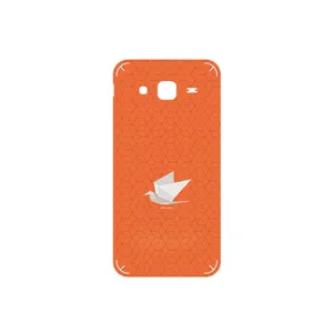 MAHOOT Minimalist origami bird Cover Sticker for Samsung Galaxy J5