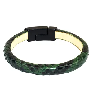 دستبند مردانه مدل پوست ماری کد 630