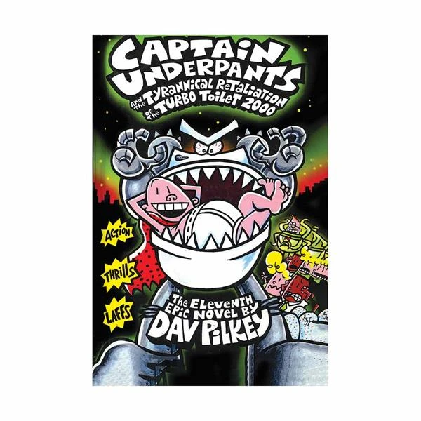  کتاب Captain Underpants 11 اثر Dav Pilkey انتشارات Scholastic