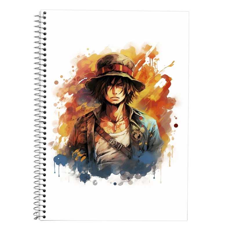 دفتر زبان 50 برگ مدوپد مدل سه خط طرح وان پیس One Piece کد DF11656