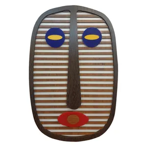 دیوارکوب مدل صورتک آفریقایی کد 04