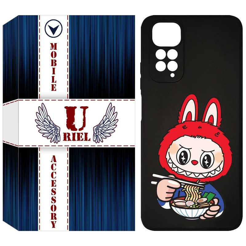 کاور یوریل قاب مدل KSH کد 117 طرح عروسک لبوبو مناسب برای گوشی موبایل شیائومی Redmi Note 11 4G / Note 11S