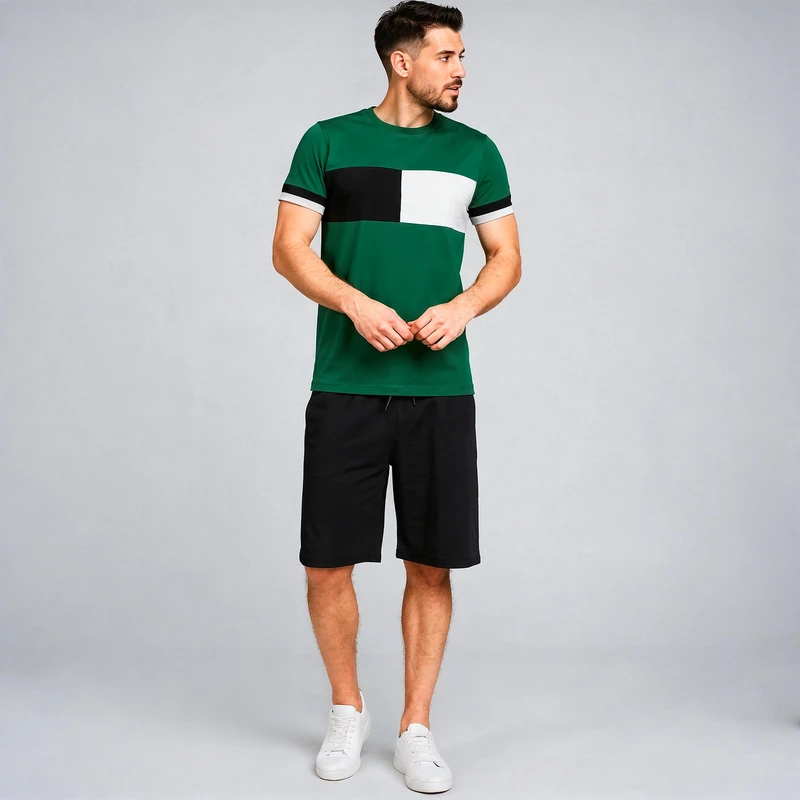 ست تی شرت و شلوارک مردانه مادر مدل رابرت