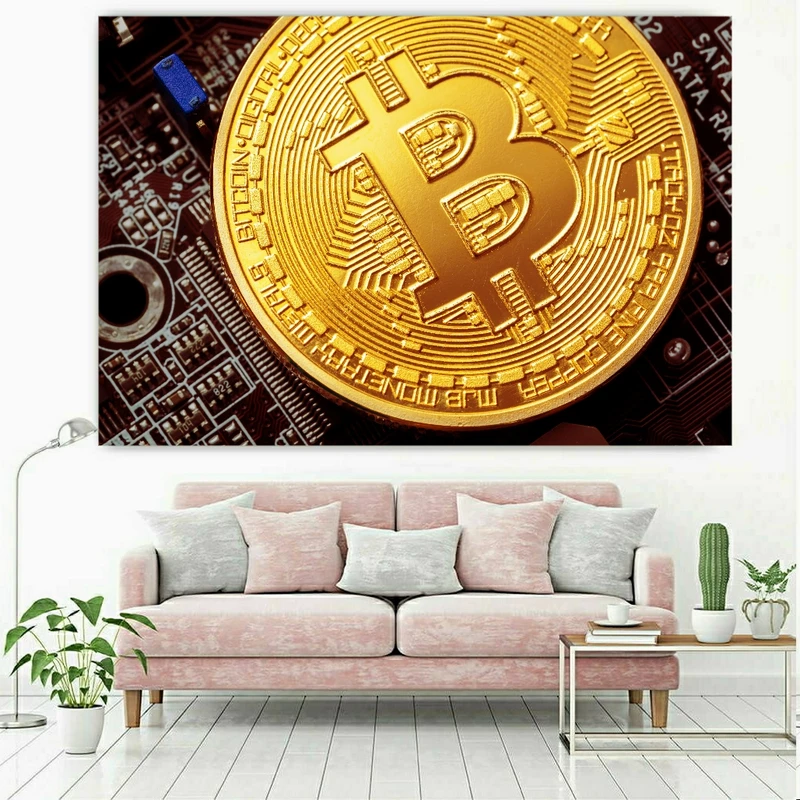 پوستر طرح بیت کوین کد FP344