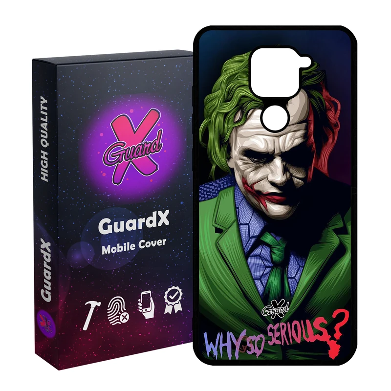 کاور گارد ایکس طرح Joker مدل Glass10187 مناسب برای گوشی موبایل شیائومی Redmi Note 9