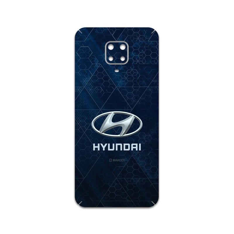 برچسب پوششی ماهوت مدل Hyundai مناسب برای گوشی موبایل شیائومی Redmi Note 9 Pro