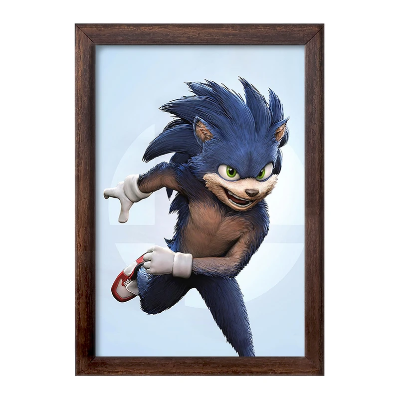 تابلو خندالو طرح سونیک (Sonic) کد F176