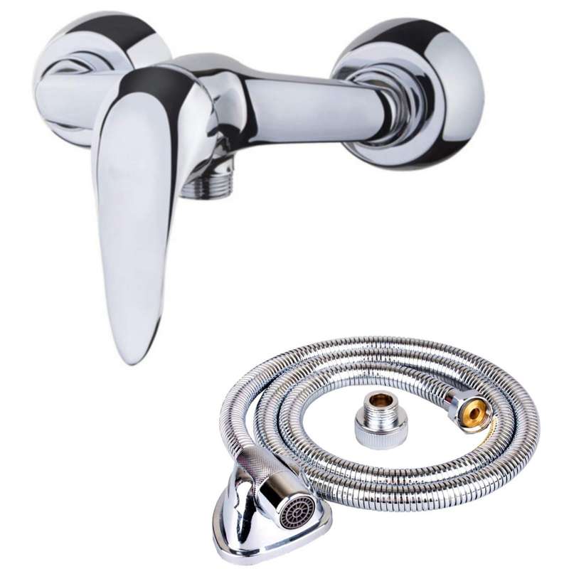 شیر سرویس بهداشتی شیرالات شایگان مدل تتراس به همراه شلنگ توالت 