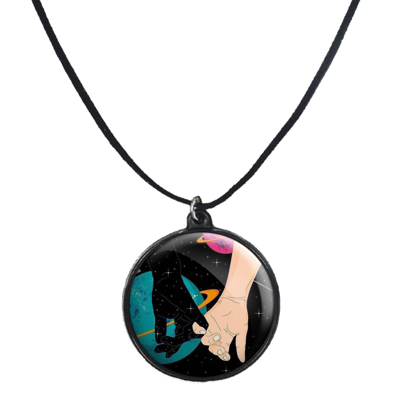 گردنبند پرمانه طرح عاشقانه کد pmb.5574 مدل دو طرفه