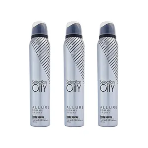 اسپری خوشبوکننده بدن مردانه سلکشن سیتی مدل allure homme sport حجم 200 میلی لیتر مجموعه ۳ عددی