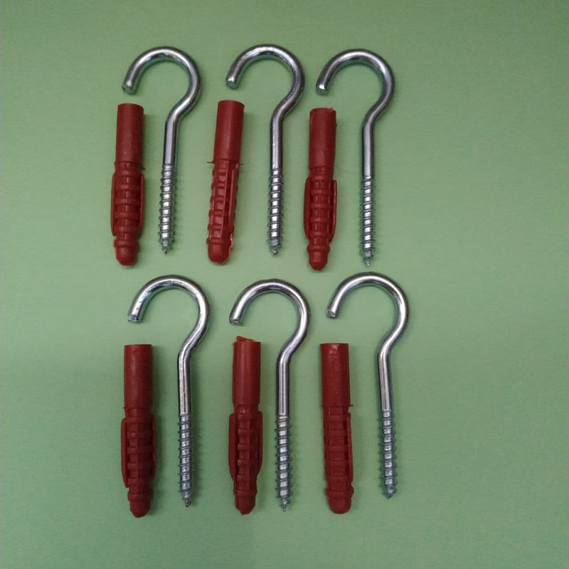 قلاب پیچ و رولپلاک  مدل  GL65/5 مجموعه 12 عددی