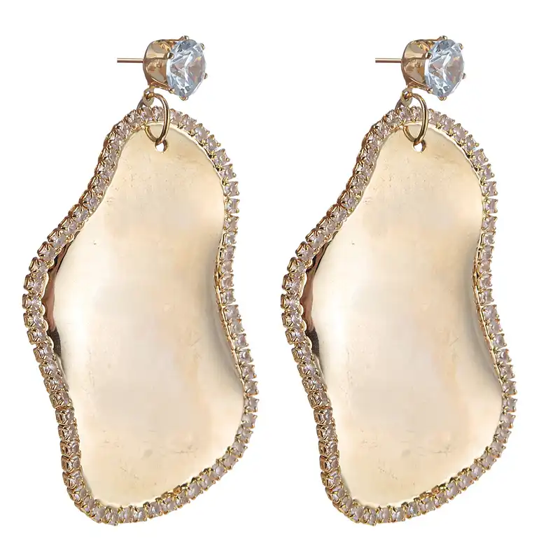 گوشواره زنانه مدل آویز آینه ای اسپرت کد 652322