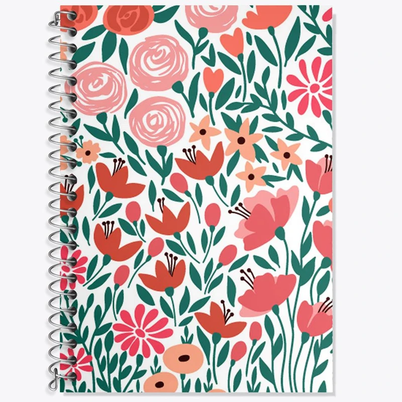 دفتر لغت 50 برگ خندالو مدل گل گلی کد 2239