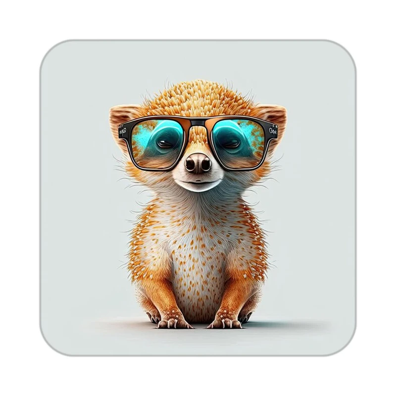 زیر لیوانی کاکتی طرح حیوانات کارتونی مدل mp27868