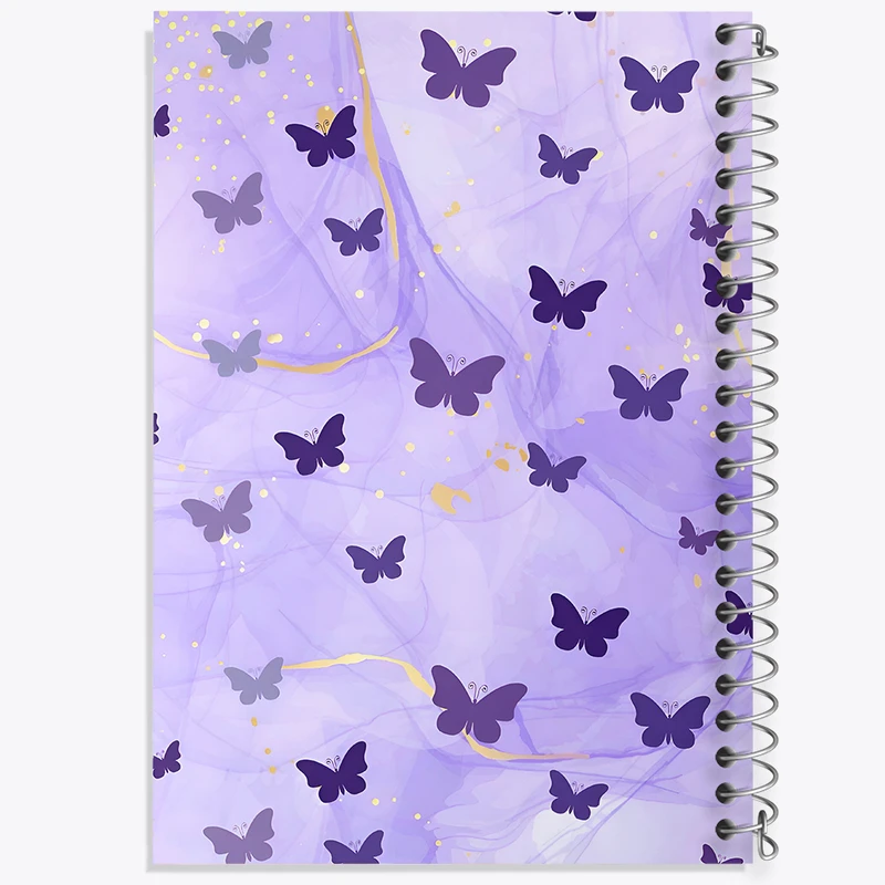 دفتر لیست خرید 50 برگ خندالو طرح پترن پروانه کد N5895