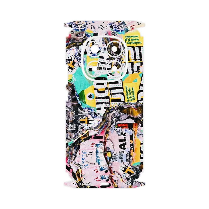 برچسب پوششی ماهوت مدل Collage of Teared Paper-FullSkin مناسب برای گوشی موبایل شیائومی Redmi Note 14 Pro 5G
