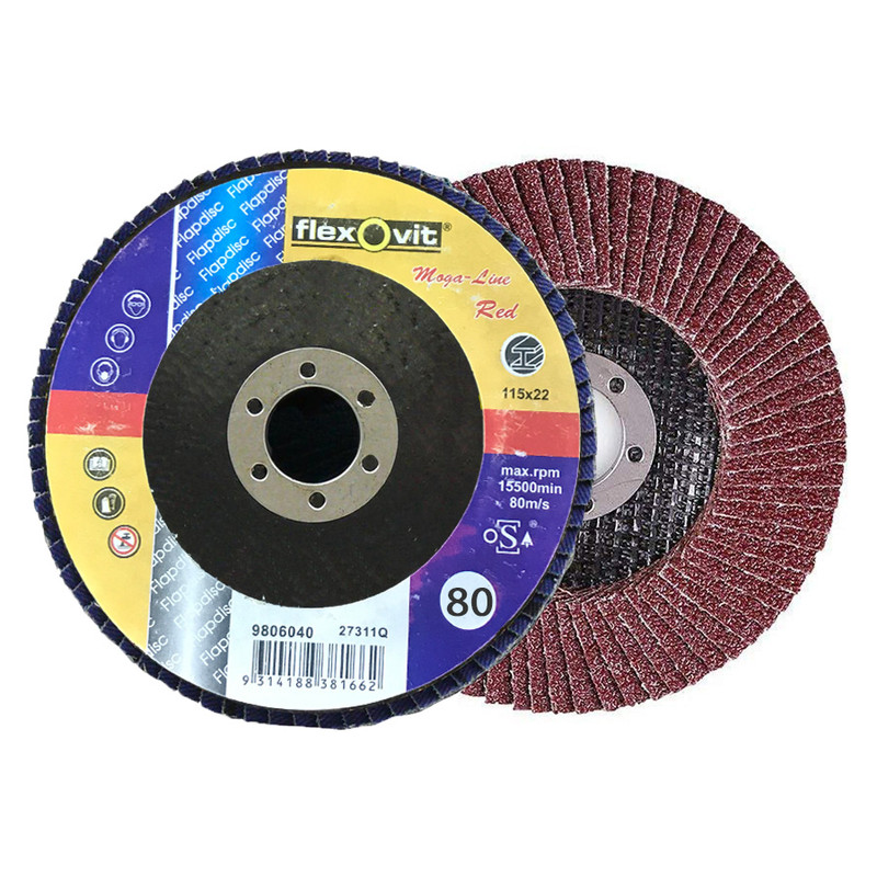 سنباده فلاپ دیسک مدل P80 بسته 10 عددی