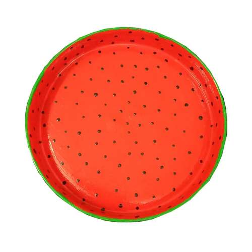 بشقاب سرامیکی طرح هندوانه یلدایی مدل Y2020