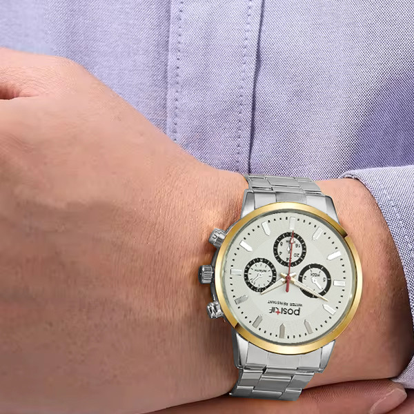 ساعت مچی عقربه‌ای مردانه مدل 3موتوره کد pos-sf1